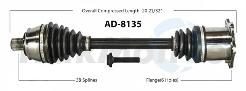 AD-8135 – TRAKMOTIVE CV Axle Shaft, OE Replacement